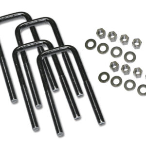 Superlift U-Bolt 4 Pack 9/16x2-1/2x8 - Square w/ Hardware