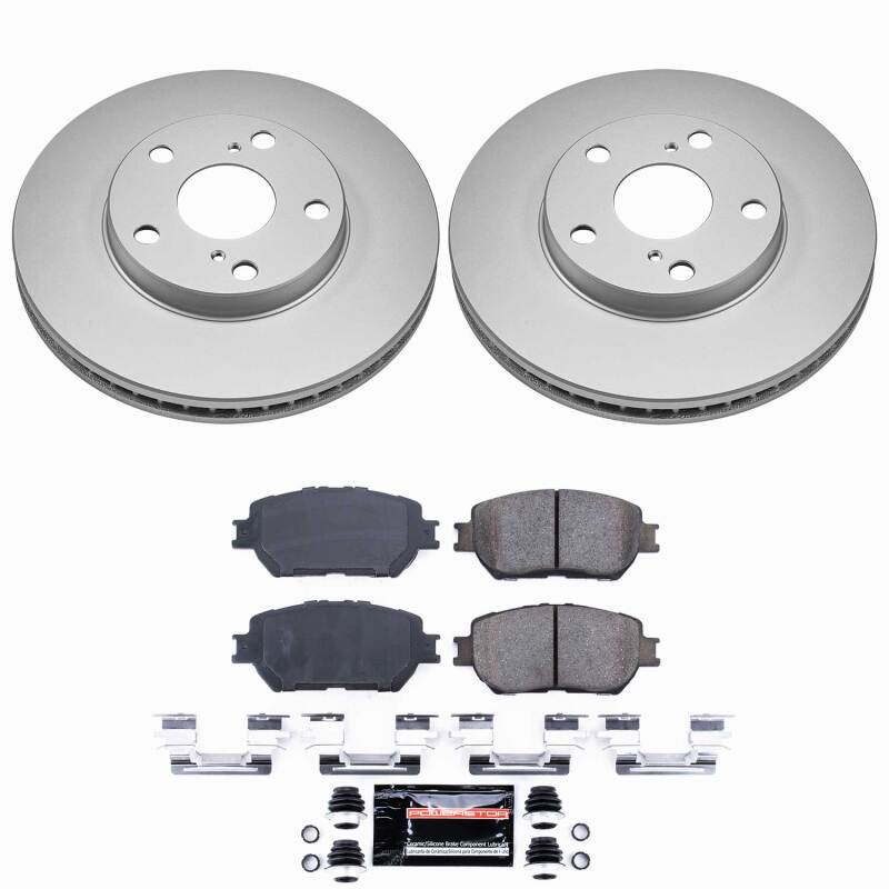 Power Stop 02-06 Toyota Camry Front Z23 Coated Brake Kit - product image