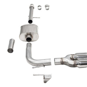 Corsa 14-16 Chevy Silverado 3.0in Catback Front Axle Exit Exhaust w/ Twin 4.0in Polished Pro Tips