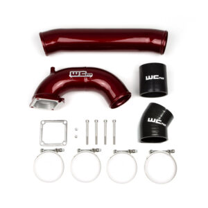 Wehrli 98.5-02 Cummins 5.9L 3.5in Intake Horn & Driver Intercooler Pipe - Semi-Gloss Black