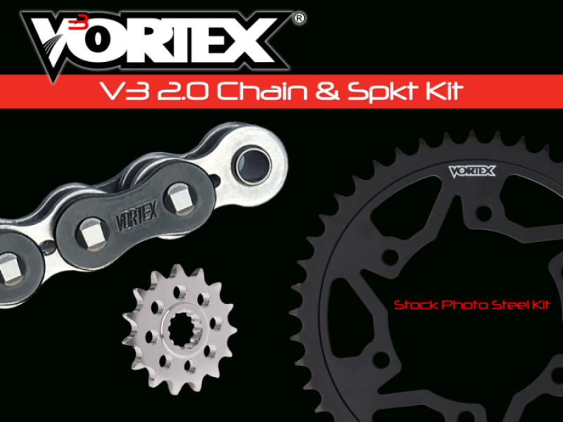 Vortex Racing V3 2.0 Chain and Sprocket Kit 3270-16,526AK-47,520RX3-116- Black - product image