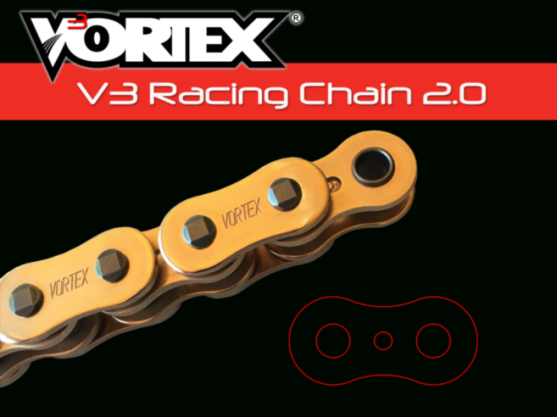 Vortex Racing V3 2.0 Chain 530RX3-118- Gold - product image