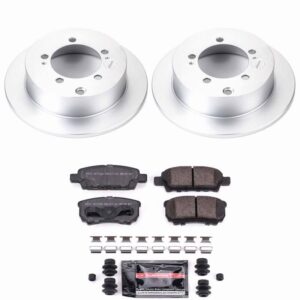 Power Stop 04-06 Mitsubishi Lancer Rear Z23 Coated Brake Kit