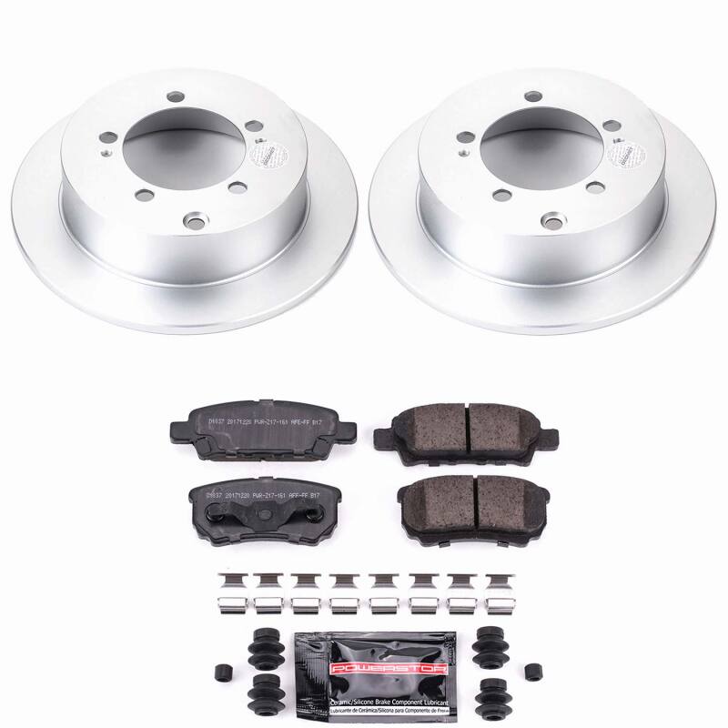 Power Stop 04-06 Mitsubishi Lancer Rear Z23 Coated Brake Kit - product image