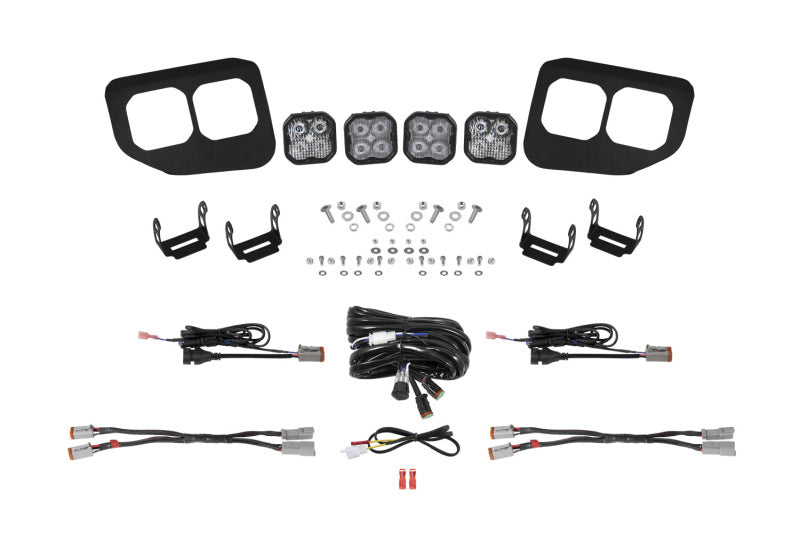 Diode Dynamics 20-22 Ford F-250/F-35/F-450/F-550 Super Duty SS3 Fog Pocket Kit - product image