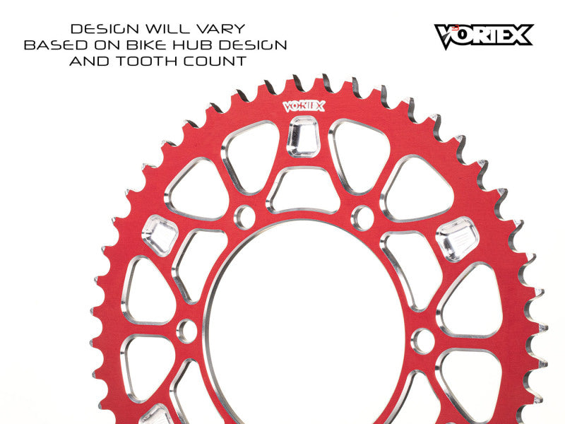 Vortex Racing V4 45 Tooth 530 Rear Sprocket - Red - product image