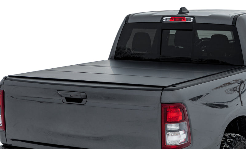 Access 2019+ Ram 1500 5ft 7in Bed (w/ RamBox) LOMAX Tri-Fold Cover - Urethane Carbon Fiber - product image