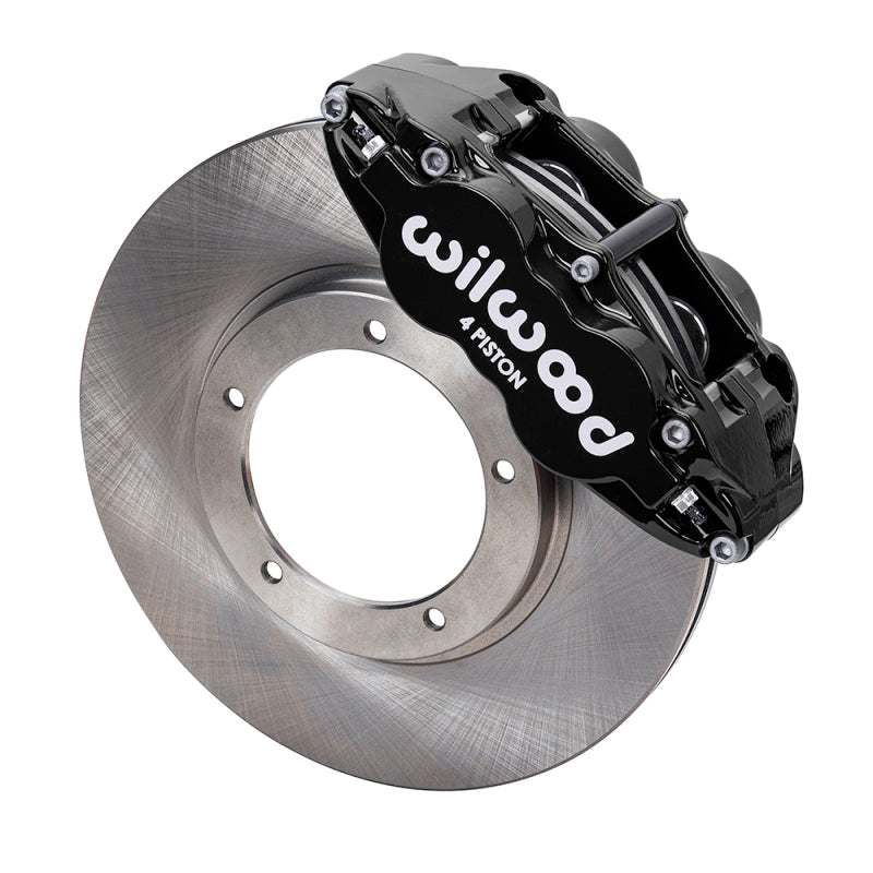 Wilwood kit front FNSL4R PORS 911 1984- 89 3.5 MT 11.10X.95 rotor black W/LINES - product image