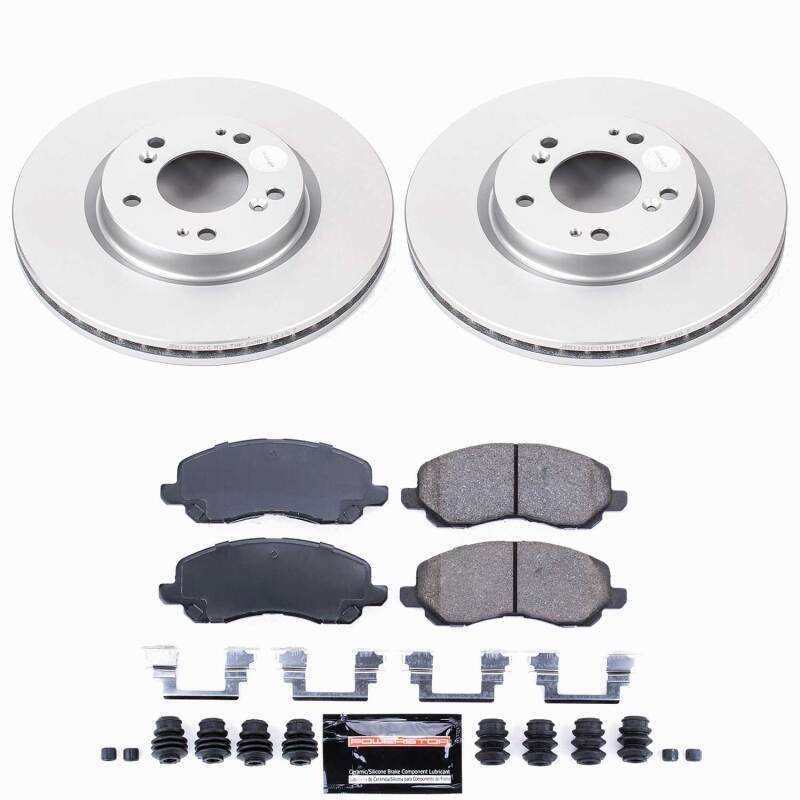 Power Stop 06-12 Mitsubishi Eclipse Front Z23 Coated Brake Kit - product image