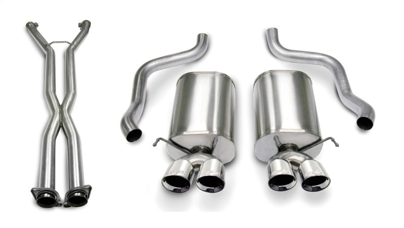 Corsa 07-08 Corvette 2.5in. Sport Series Cat-Back Dual Rear Exit with Twin 3.5in. Polished Tips - product image