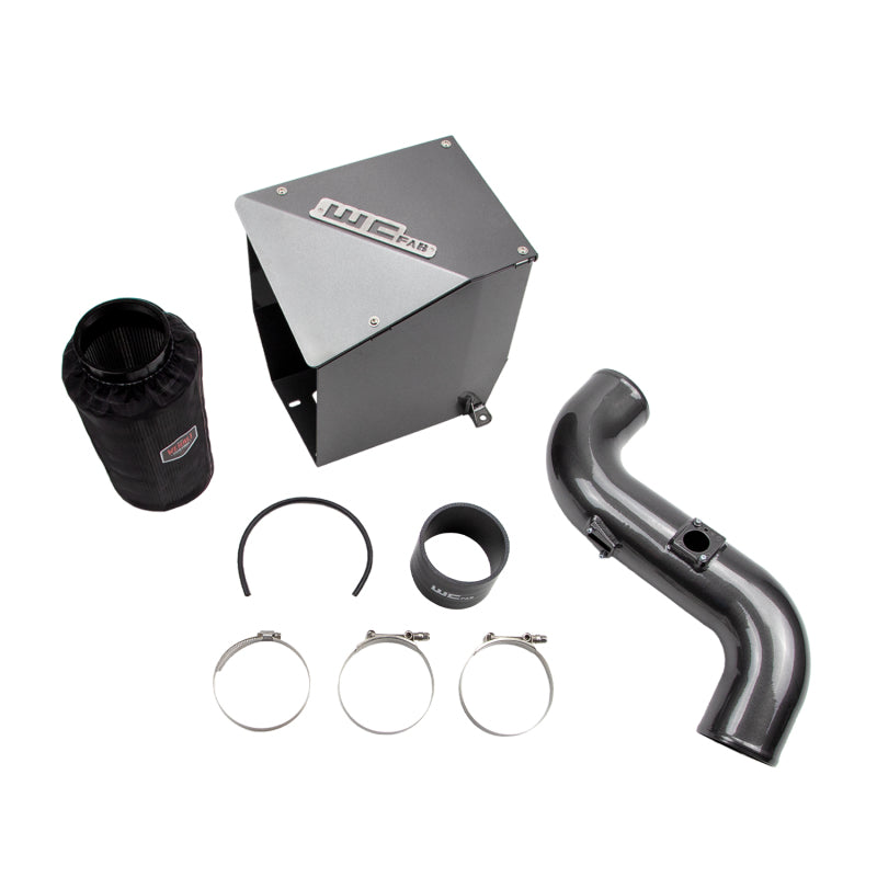 Wehrli 11-16 Chevrolet Duramax LML 4in Intake Kit - Gun Metal - product image