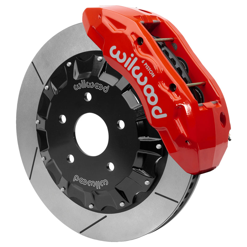 Wilwood kit front TX6R ram truck 1500 4X4 2013-18 16.00 rotor GT W/LINES red - product image