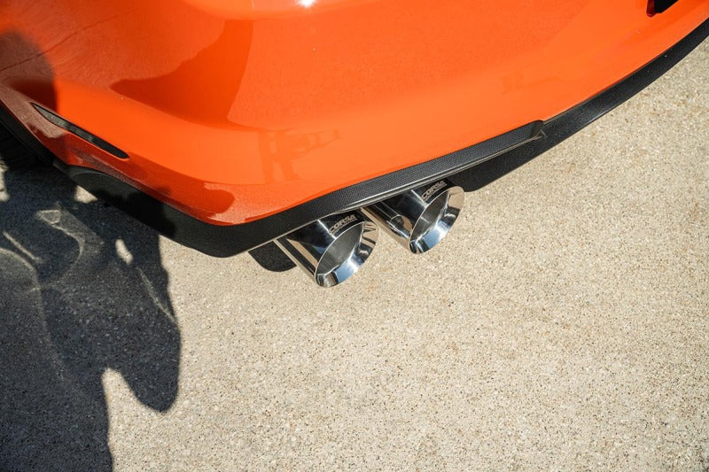 Corsa 20-22 Ford Mustang GT500 3.0in Dual Rear Exit Catback w/ Twin 5.0in Pol. Straight Cut Pro Tip - product image
