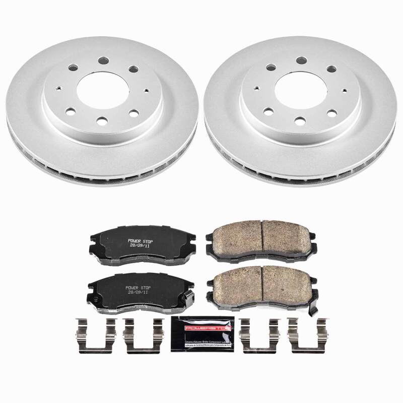 Power Stop 93-95 Eagle Summit Front Z23 Coated Brake Kit - product image
