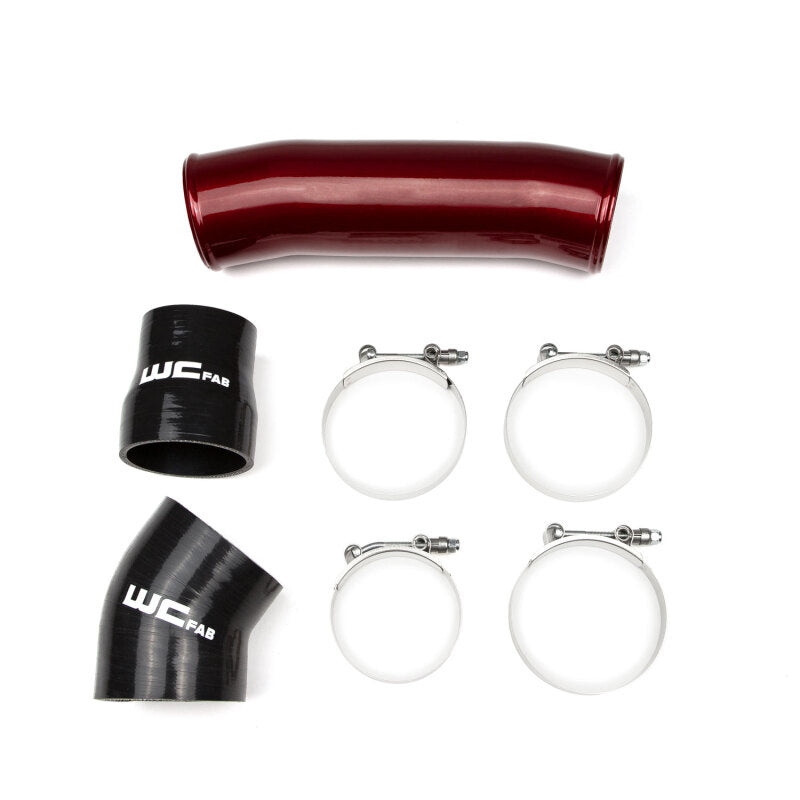 Wehrli 98.5-02 Cummins 5.9L Passenger Side 3.5in Intercooler Pipe - WCFab Grey - product image