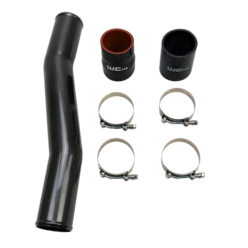 Wehrli 03-07 Cummins 5.9L Passenger Side 3in Intercooler Pipe - Cat Yellow - product image