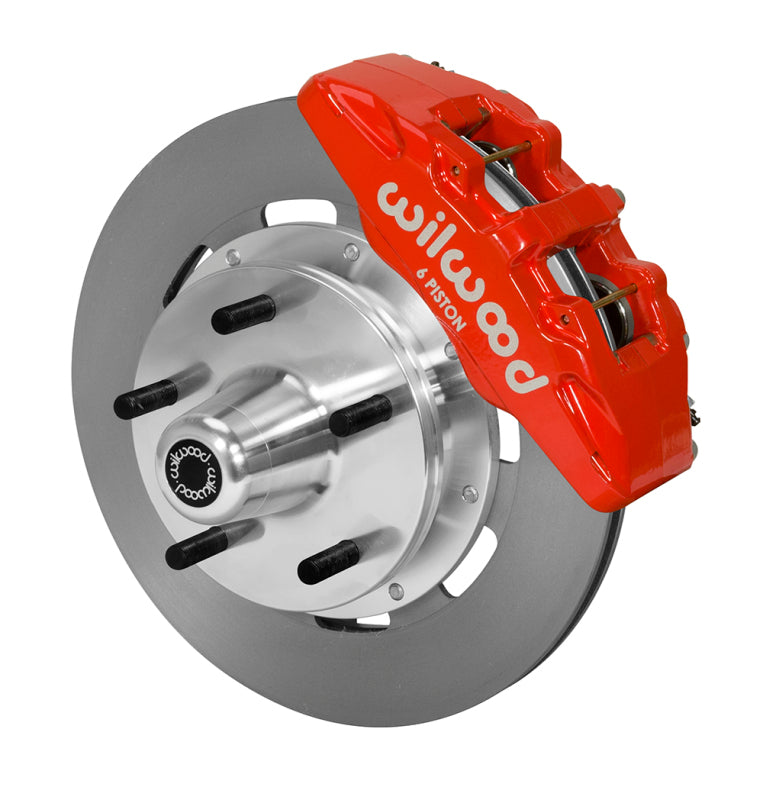 Wilwood kit front wwe pro spindle DP6 5X5.00 hub 12.19 rotor red - product image