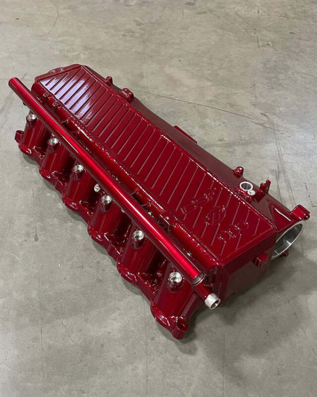 CSF Toyota A90/A91 Supra/ BMW G-Series B58 Charge-Air Cooler Manifold - Illusion Cherry - product image