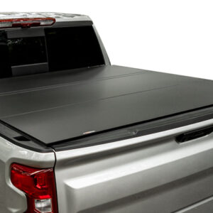 Access 07-21 Toyota Tundra 5ft 6in Bed (w/ Deck Rails) LOMAX Tri-Fold Cover - Urethane Carbon Fiber