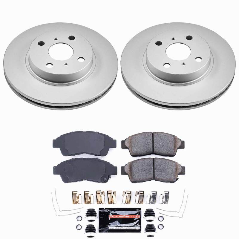 Power Stop 93-97 Geo Prizm Front Z23 Coated Brake Kit - product image