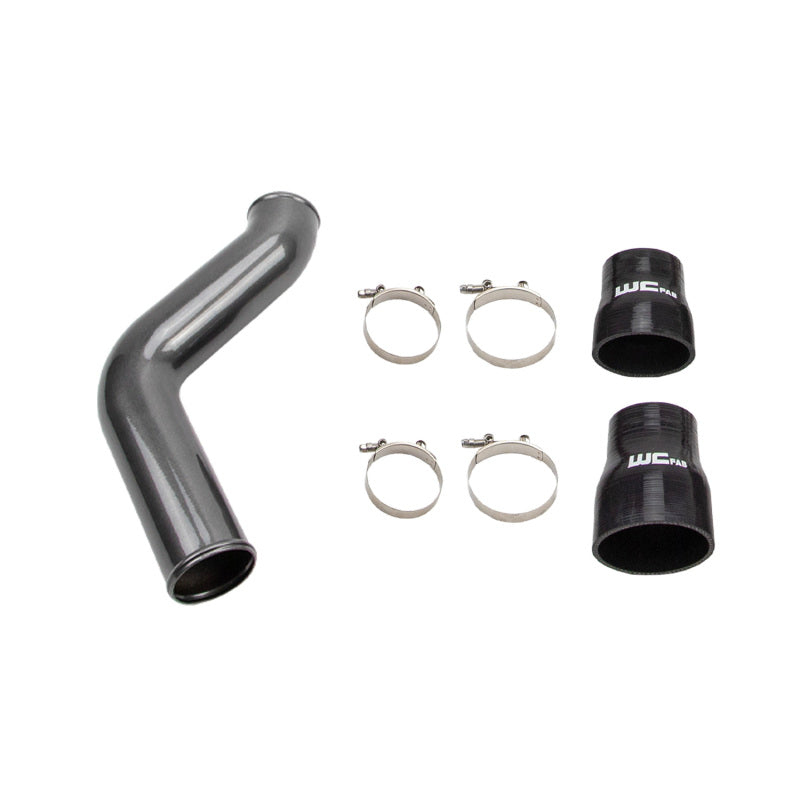 Wehrli 19-24 Cummins 6.7L Passenger (Hot) Side 3.5in Intercooler Pipe - Gloss White - product image