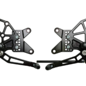 Vortex Racing 09-12 Kawasaki ZX600 Ninja ZX-6R Adjustable Rearsets- Black
