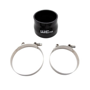 Wehrli 3.5in x 4in ID Straight Reducer x 3in Long Silicone Boot & Clamp Kit - product image