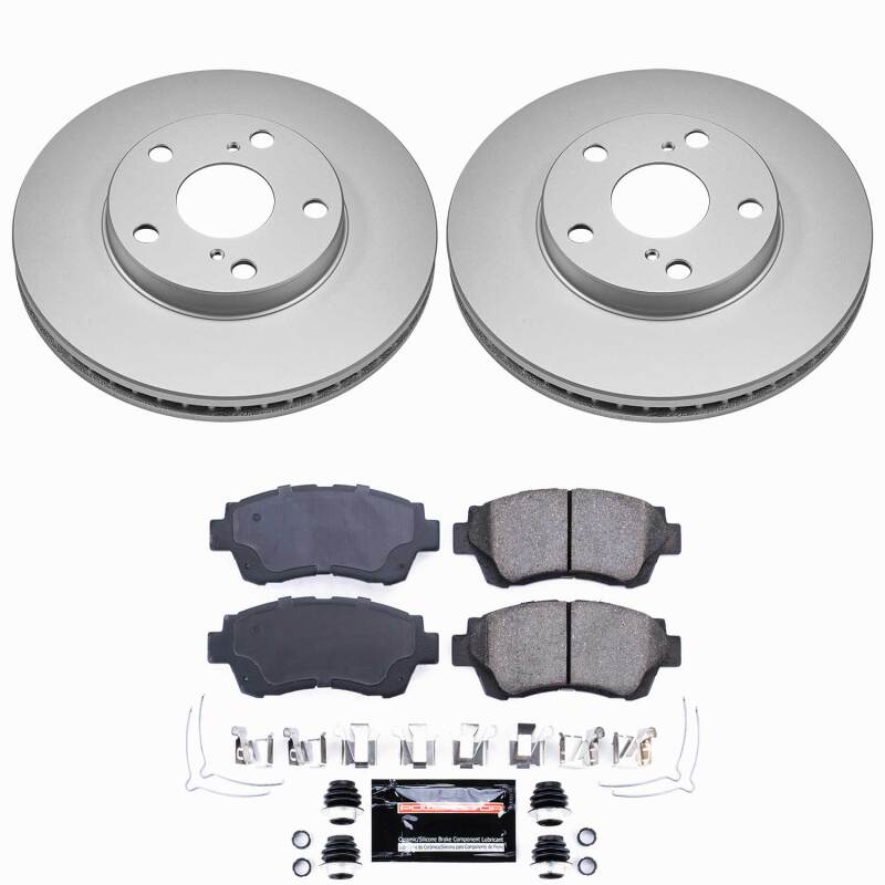 Power Stop 92-96 Lexus ES300 Front Z23 Coated Brake Kit - product image