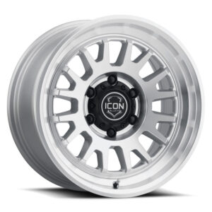 ICON Anza 17x8.5 / 6x5.5 / 0mm / 4.75in BS Silver Machined Wheel