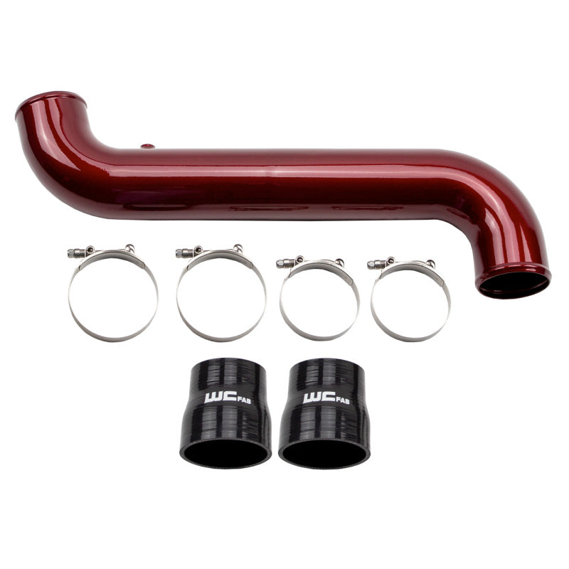 Wehrli 11-16 GM Duramax LML Passenger Side 3.5in Intercooler Pipe - Semi-Gloss Black - product image