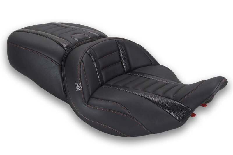 Mustang 23-26 Harley CVO Road Glide, Street Glide, ST Deluxe 1pc 2Up Blk w/American Beauty Thread - product image