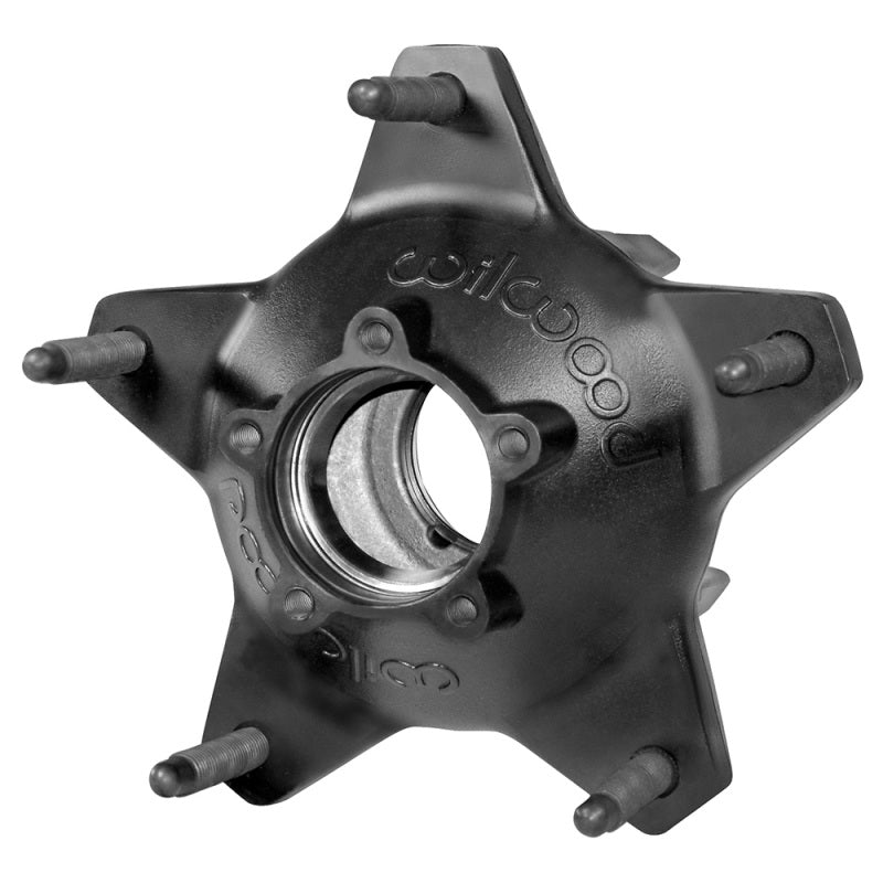 Wilwood hub starlite 55 std rear 1 ton bearing races black long stud - product image