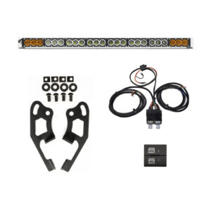 Cali Raised Sherpa Roof Rack Dual Funct. Light Bar & Mount Brckt Kit w/ Wire Harness & Square Switch