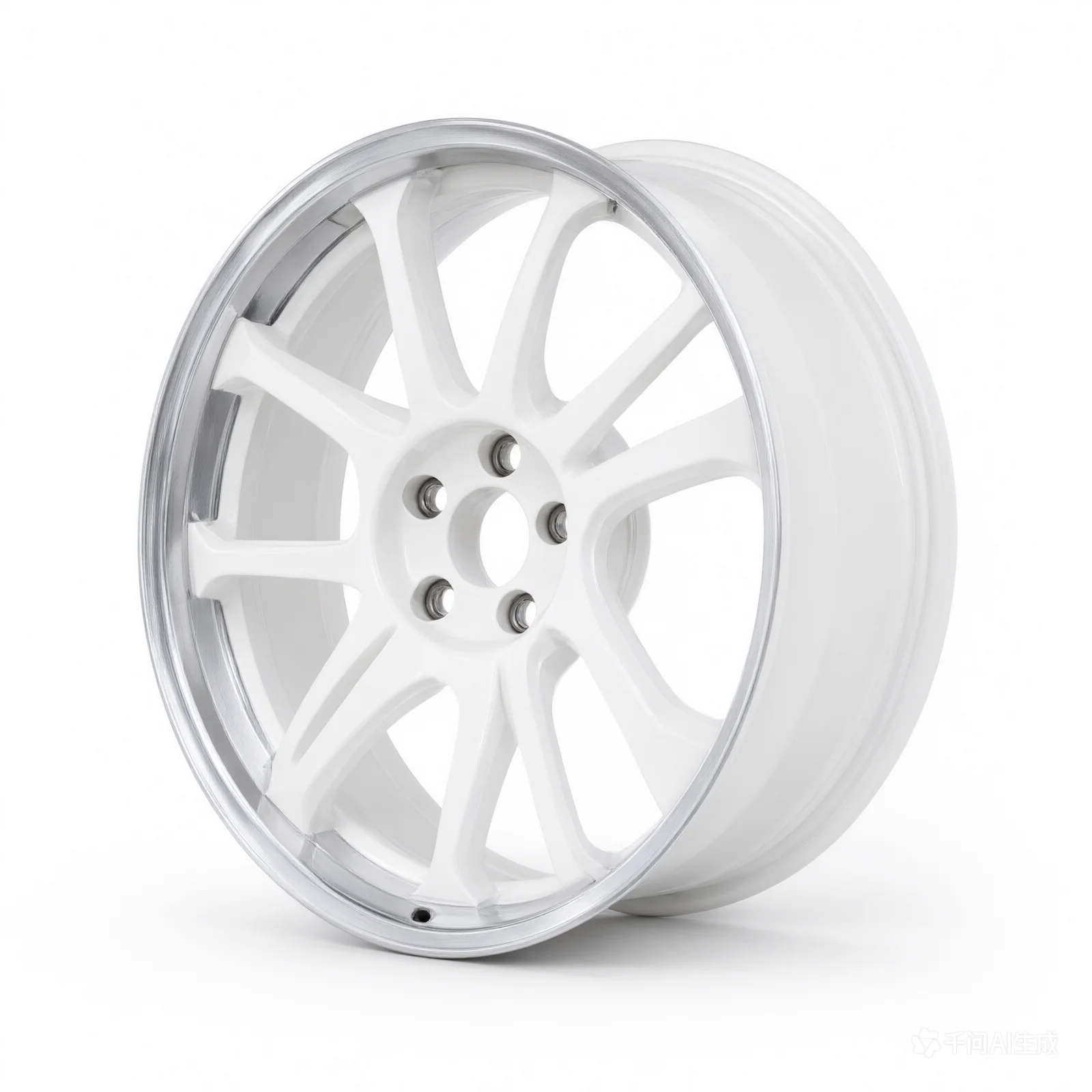Enkei PF06 19x8.5 5x114.3 32mm Offset 75mm Bore White Wheel w/ Machined Lip (MOQ 40) - product image