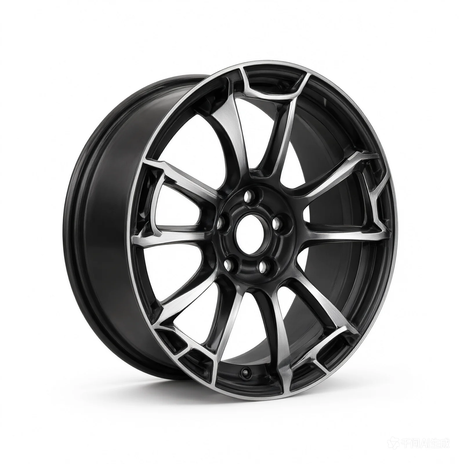 Enkei PF06 17x9 5x100 22mm Offset 75mm Bore Black Machined Wheel ** SPECIAL ORDER** - product image