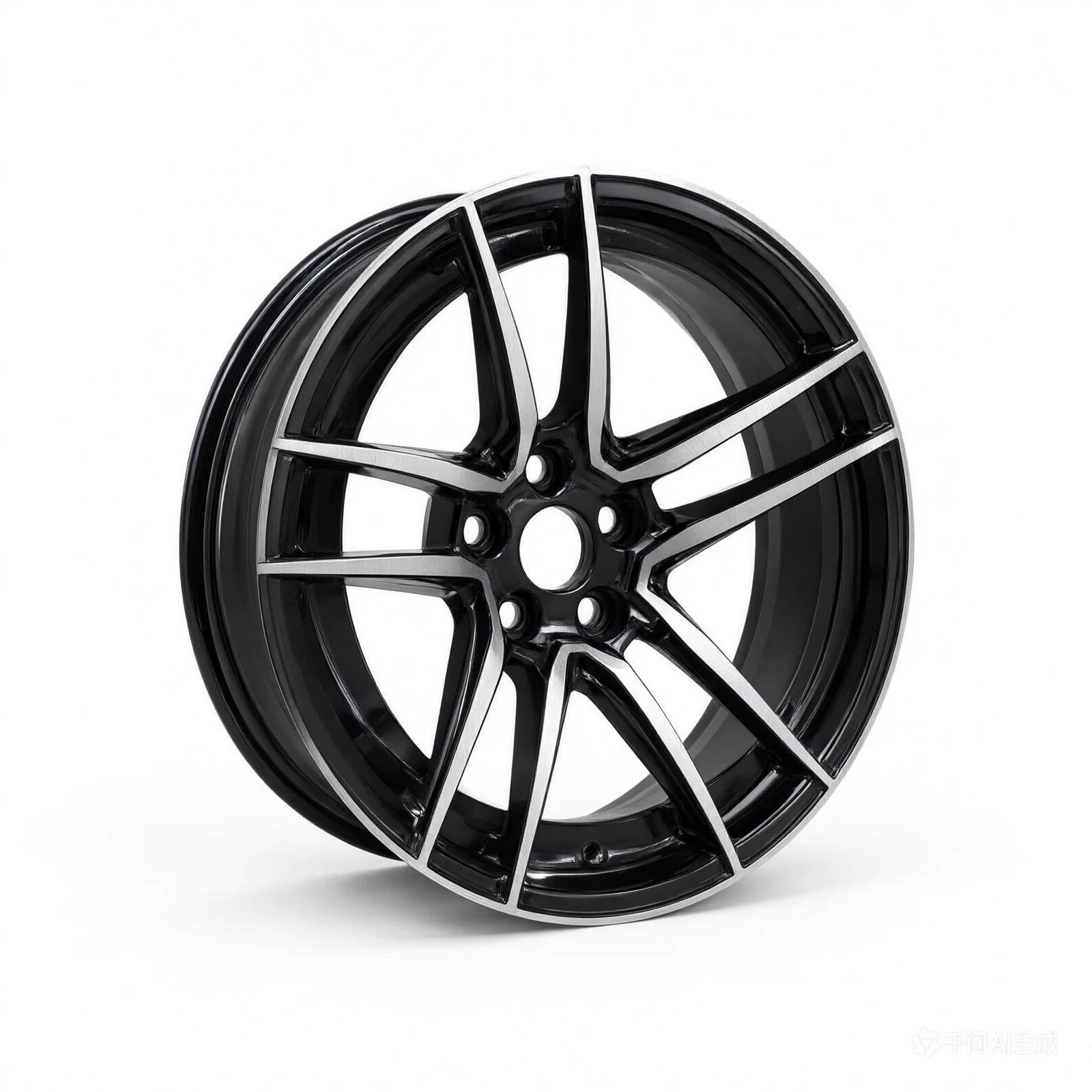 Weld Alumastar 2.0 1 Piece 17x4.5 / 5x4.5 BP / 2.25in. BS Gloss Black Milled Wheel - product image