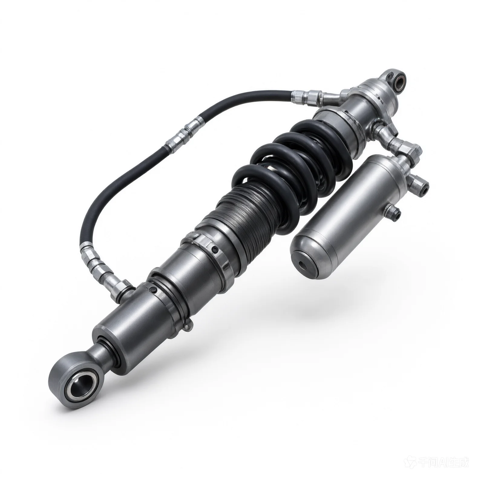 King Shocks 3.0 PR 3-Tube Bypass Shock Hose Remote Res. (Style 2) - 18in Travel