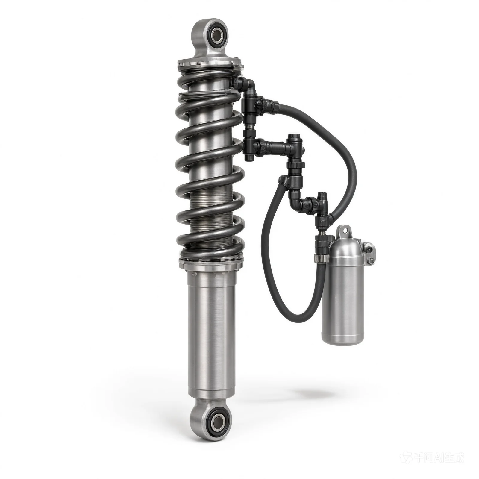 King Shocks 3.0 PR 3-Tube Bypass Shock Hose Remote Res. (Style 1) - 12in Travel - product image