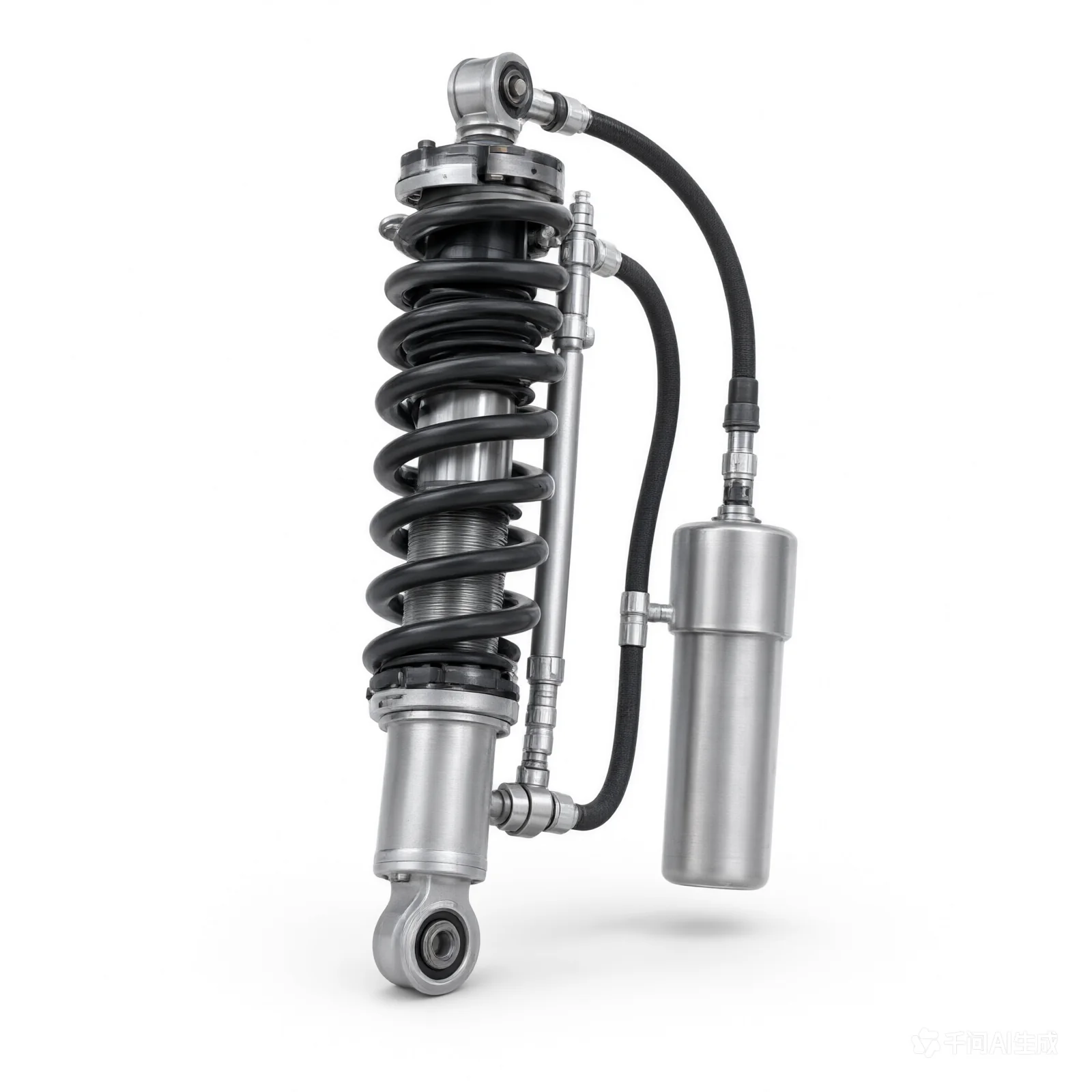King Shocks 2.5 PR 3-Tube Bypass Shock Hose Remote Res. (Style 1) - 18in Travel