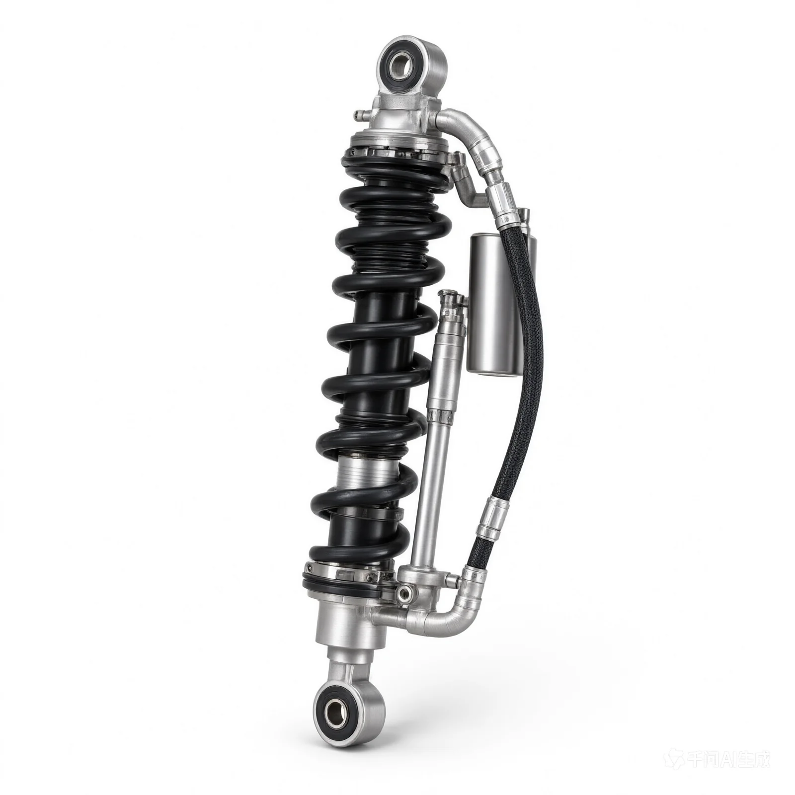 King Shocks 2.0 PR 3-Tube Bypass Remote Hose Reservoir Shock (Style 2) - 10in Travel