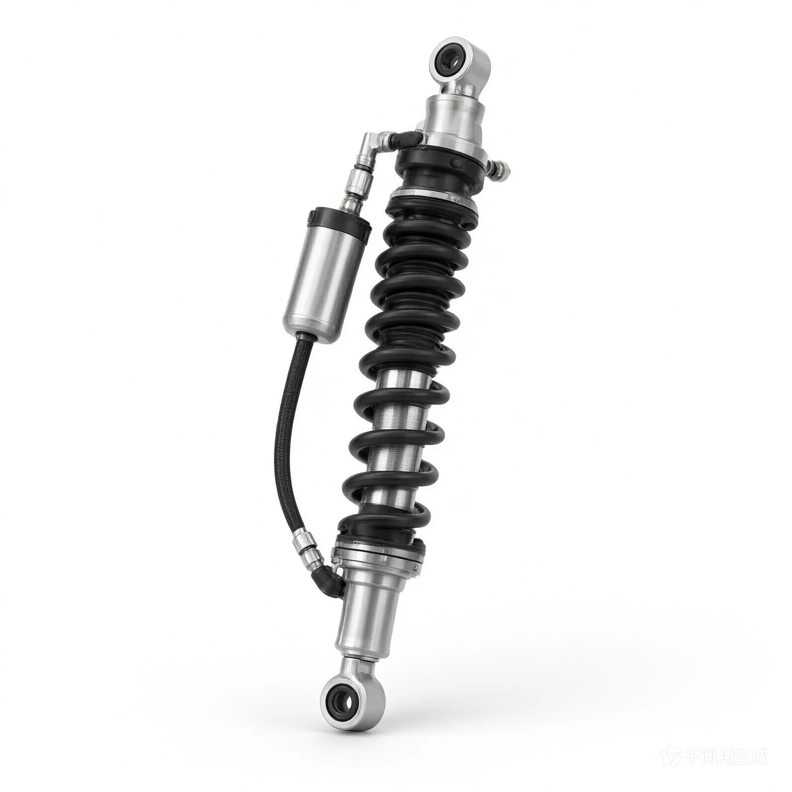 King Shocks 2.0 PR 2-Tube Bypass Remote Hose Reservoir Shock (Style 2) - 10in Travel