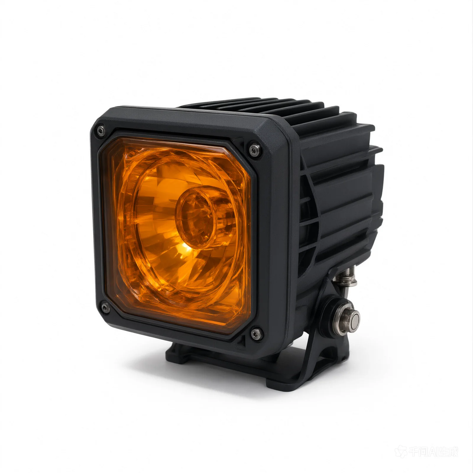 XK Glow 5in Cube Light Add-On Lens - Amber Flood + Spot