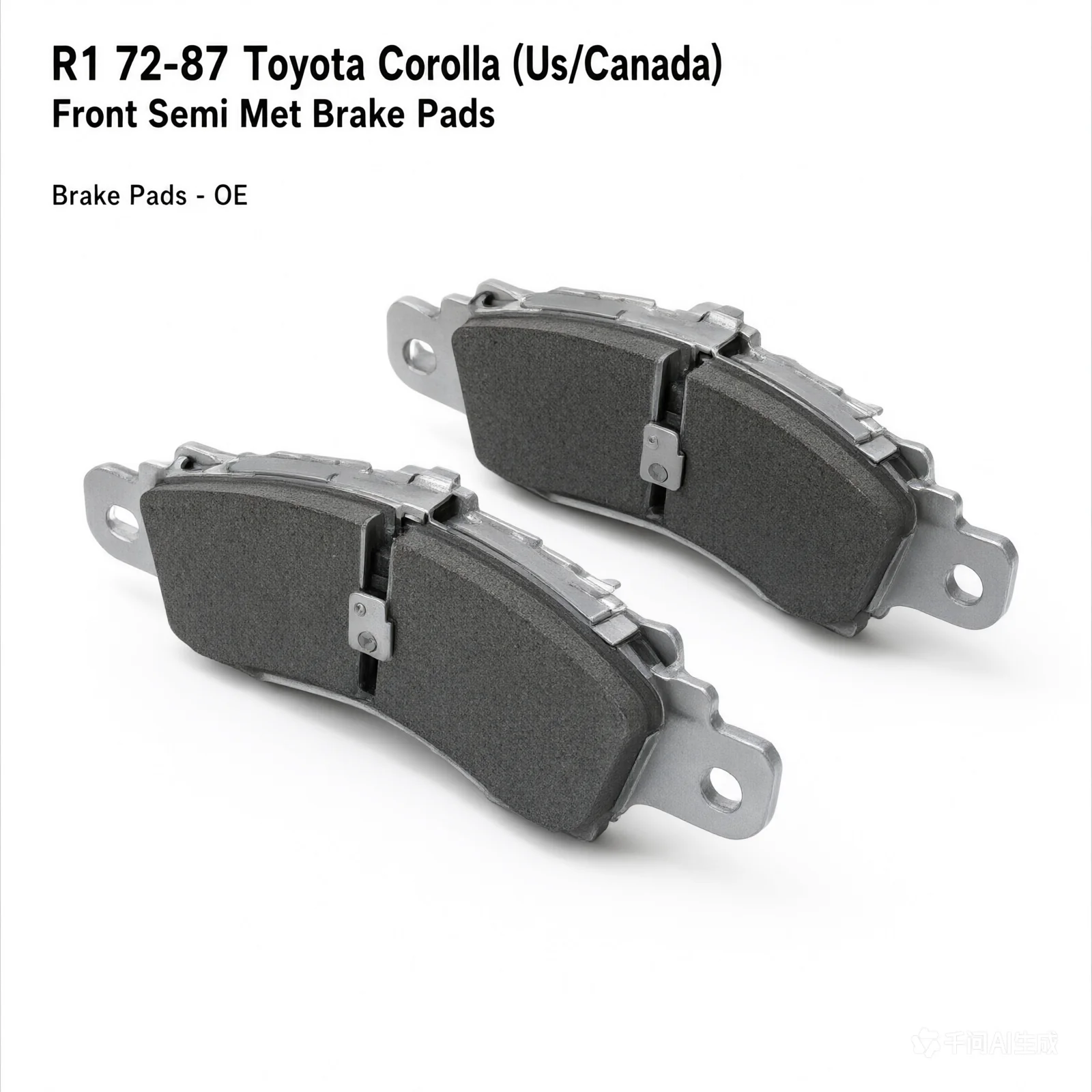 R1 72-87 Toyota Corolla (Us/Canada) Front Semi Met Brake Pads