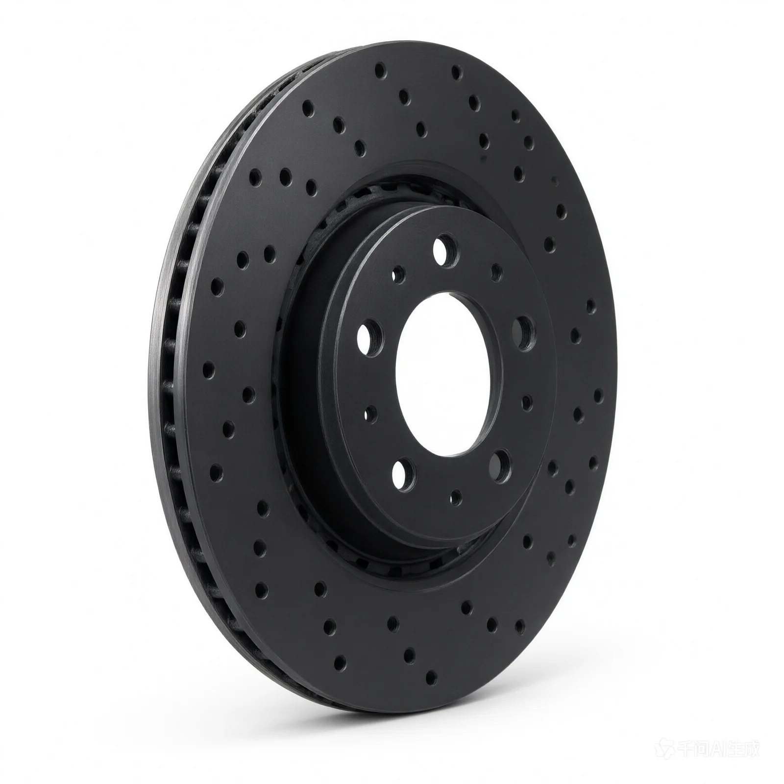 R1 79-82 Lancia Zagato Rear Drilled Black Brake Rotor - product image