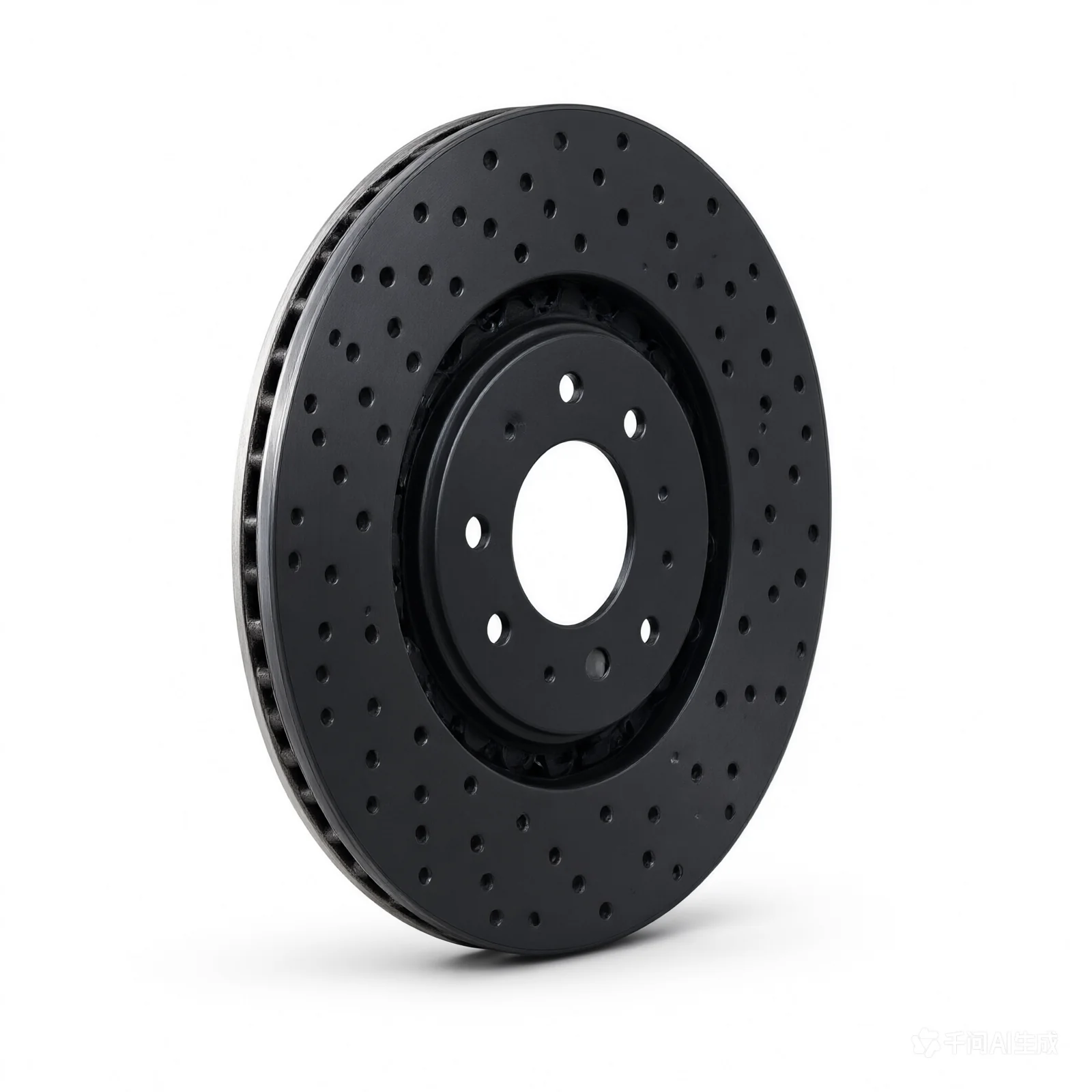 R1 79-82 Lancia Zagato Rear Drilled Black Brake Rotor - product image