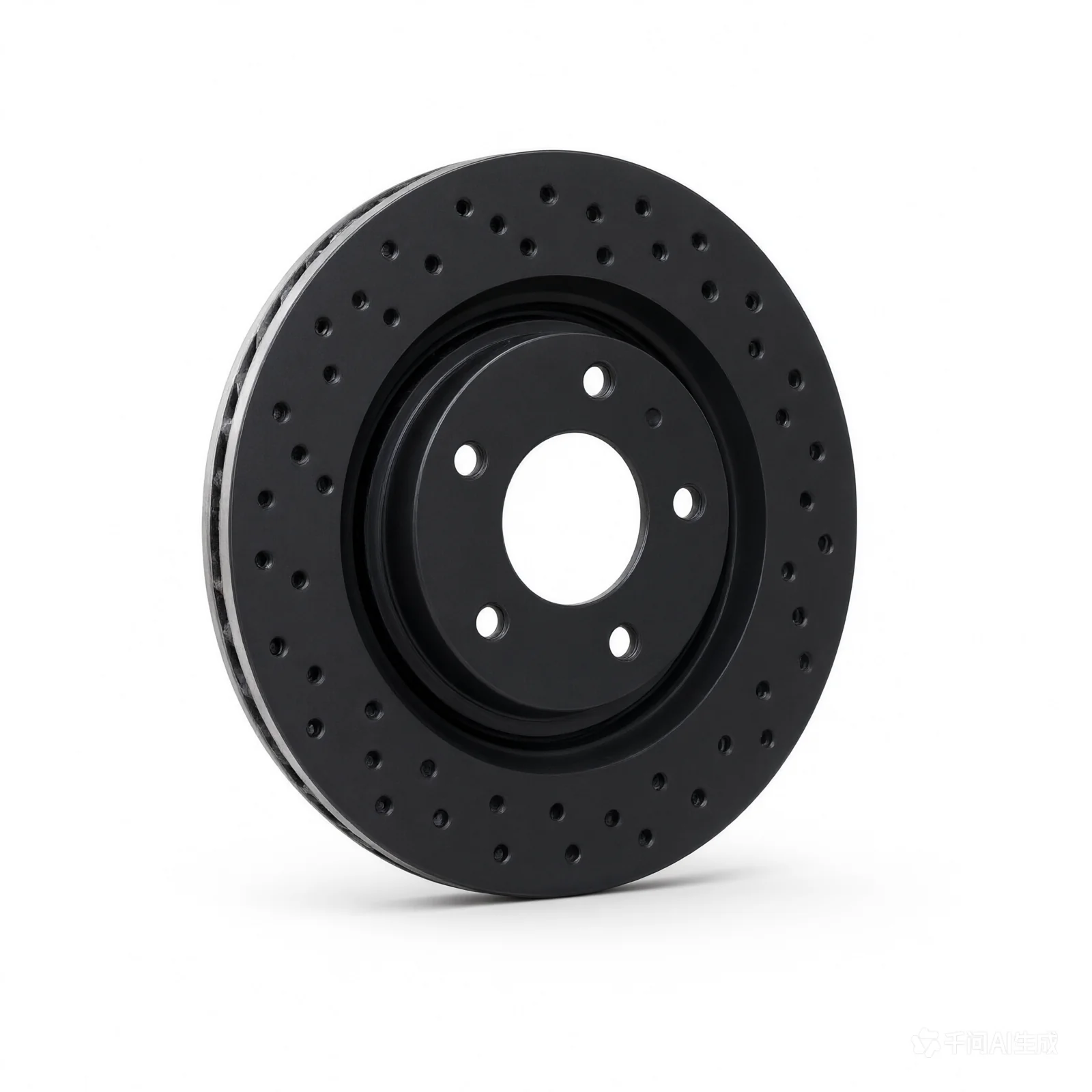 R1 82-83 Renault Fuego Front Drilled Black Brake Rotor - product image