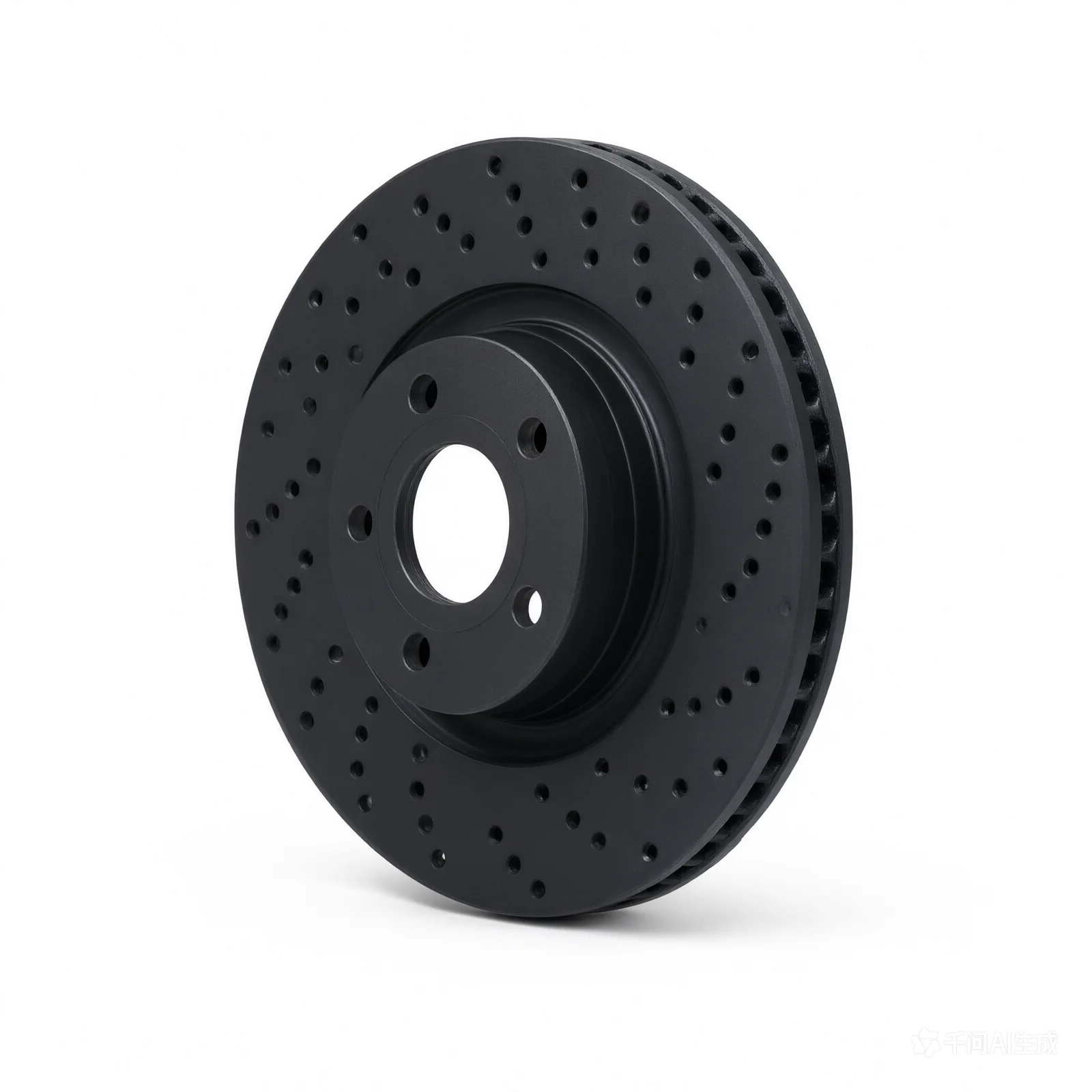R1 77-86 GMC K25 Suburban Front Drilled Black Brake Rotor