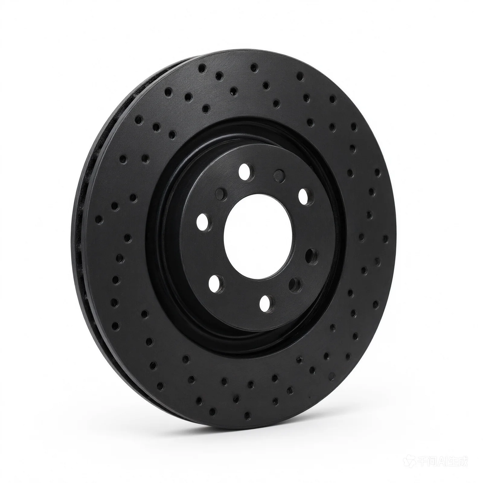 R1 98-99 Chevrolet Tigra Front Drilled Black Brake Rotor
