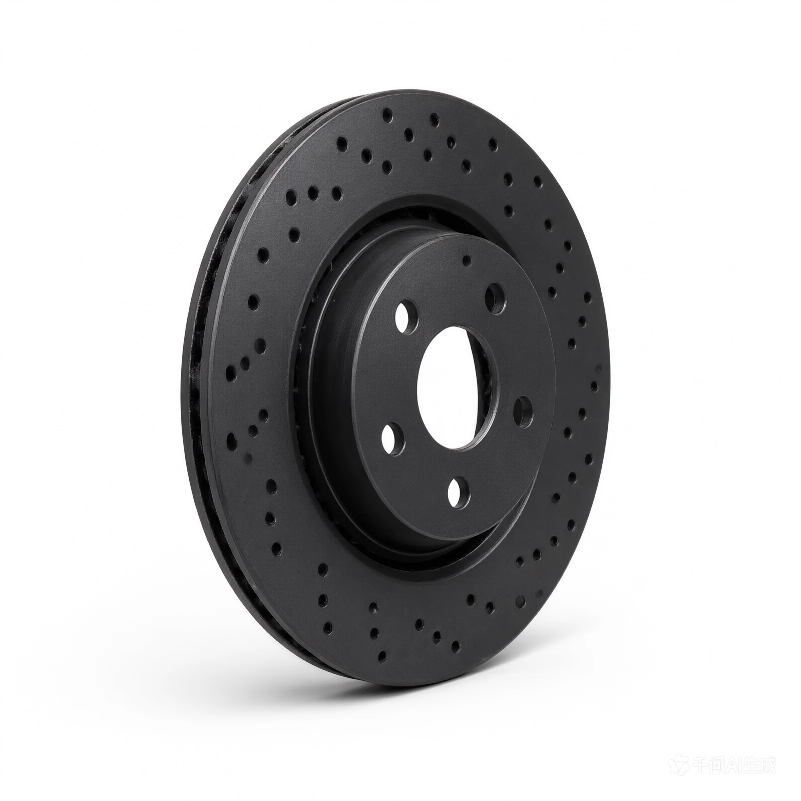 R1 99-07 Alfa Romeo 166 Rear Drilled Black Brake Rotor