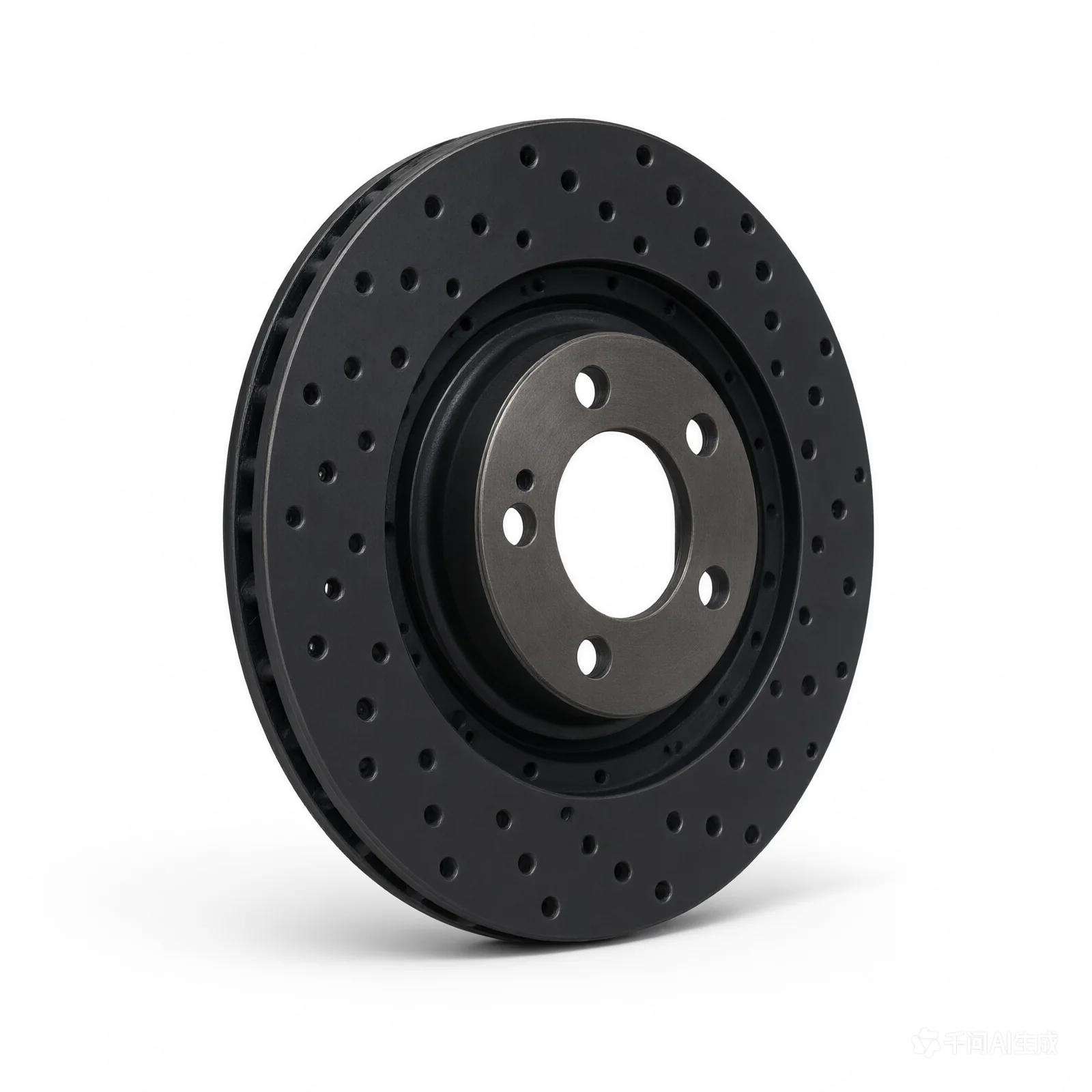R1 02-10 Renault Clio Front Drilled Black Brake Rotor